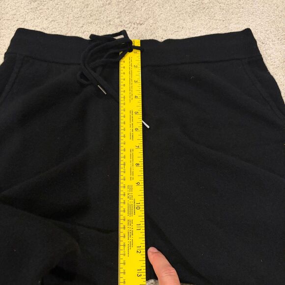 New Quince Women’s Black Mongolian Cashmere Sweatpants Joggers Size Medium - Picture 6 of 10